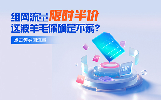 組網(wǎng)流量限時半價！你還在等什么？